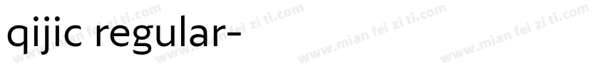 qijic regular字体转换
